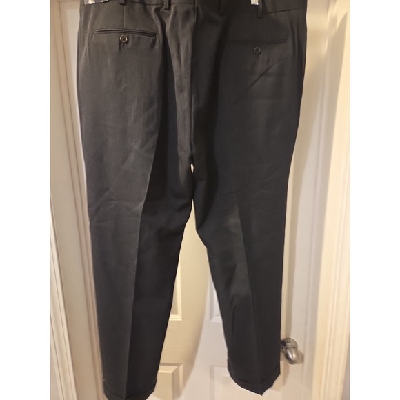 Brooks Brothers Madison Men's 44W 30L Wool blend Pleated Dress Pants gray - Picture 7 of 7
